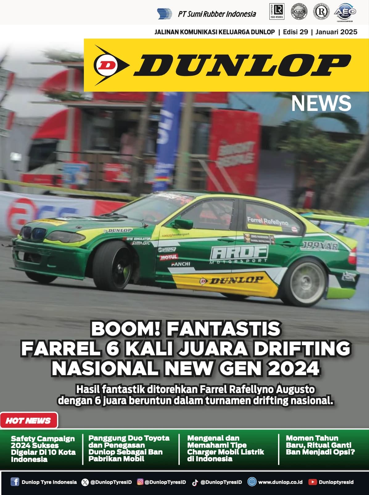 Dunlop E-Magazine January Edition 2025 Thumbnail