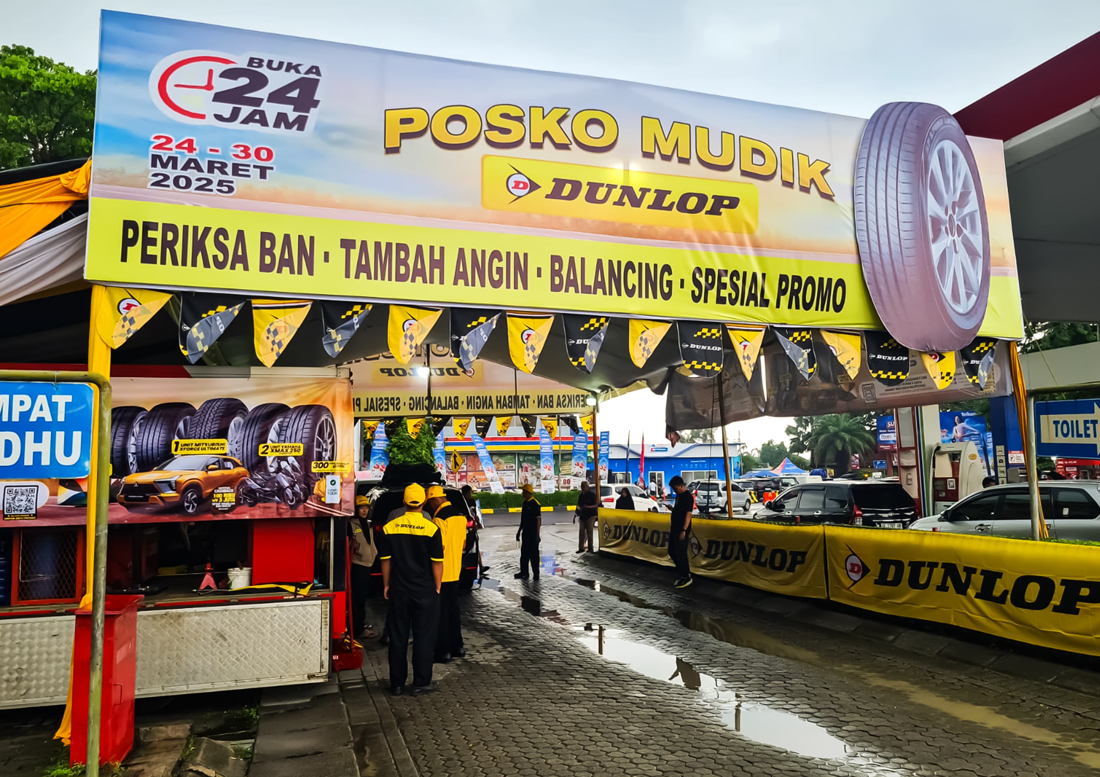 Posko Mudik Dunlop, Layanan ban, Kursi Pijat, konsultasi hingga Berkempatan Dapat Mobil Thumbnail
