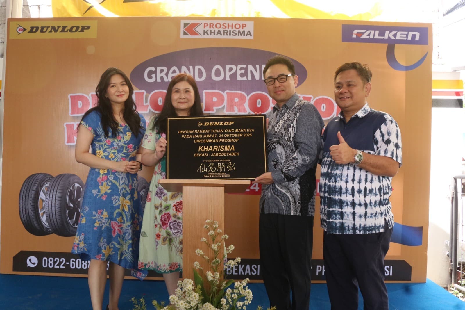 Pusat Layanan Ban Lengkap untuk Mobil di Bekasi  Grand Opening Proshop Dunlop Kharisma di Bekasi Utara Thumbnail