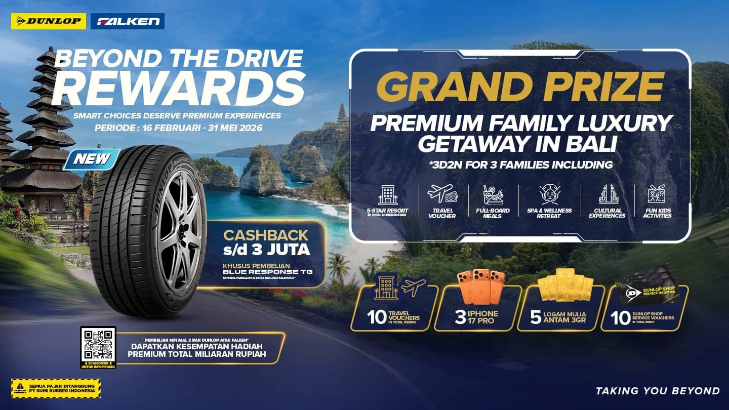 BEYOND THE DRIVE REWARDS Smart Choices Deserve Premium Experiences with DUNLOP & FALKEN (ENDED)