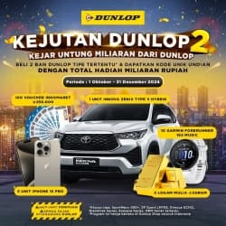 Beli Ban Berhadiah Mobil? Ikutan Kejutan Dunlop 2 Aja! Thumbnail